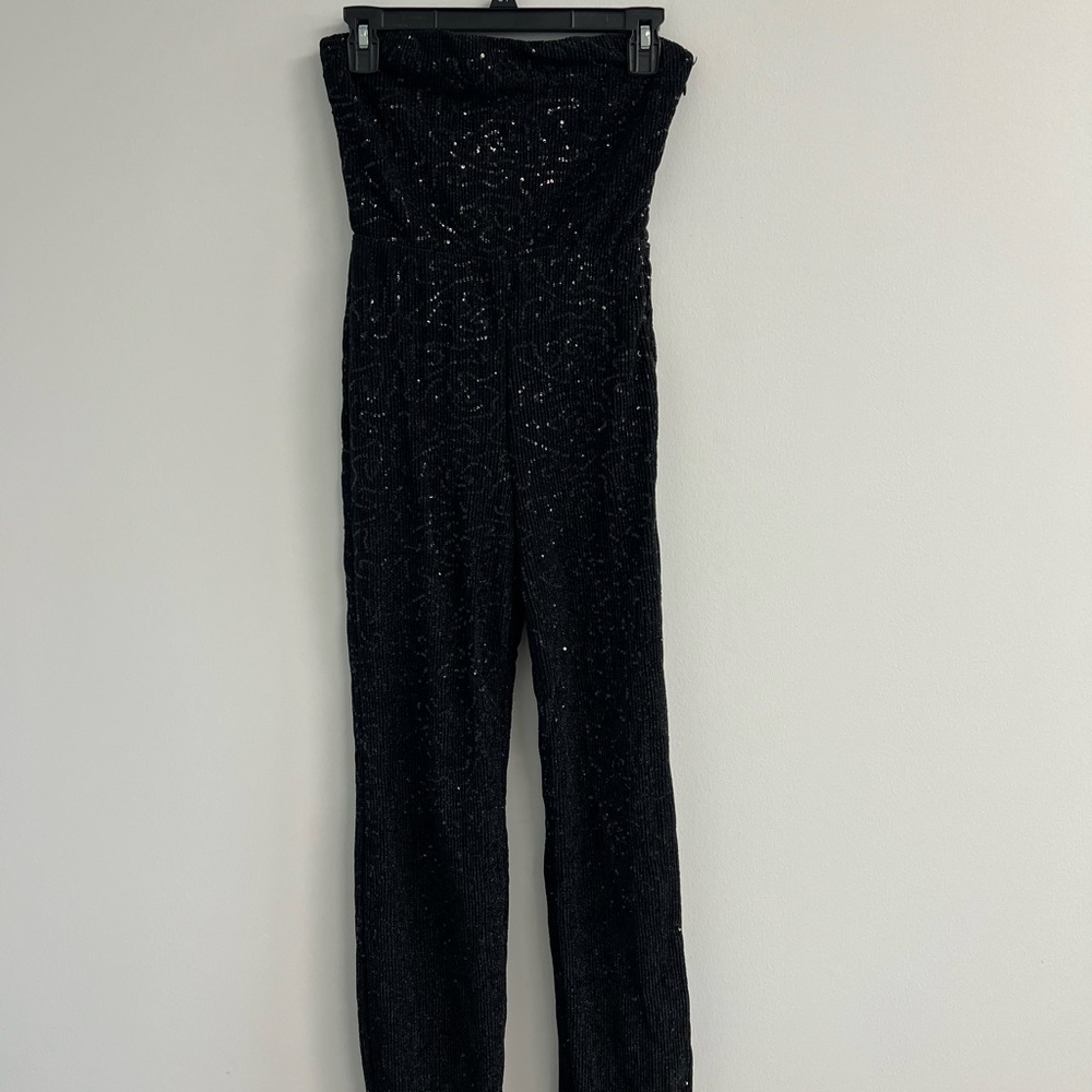 Wild Fable Black Sparkly Jumpsuit